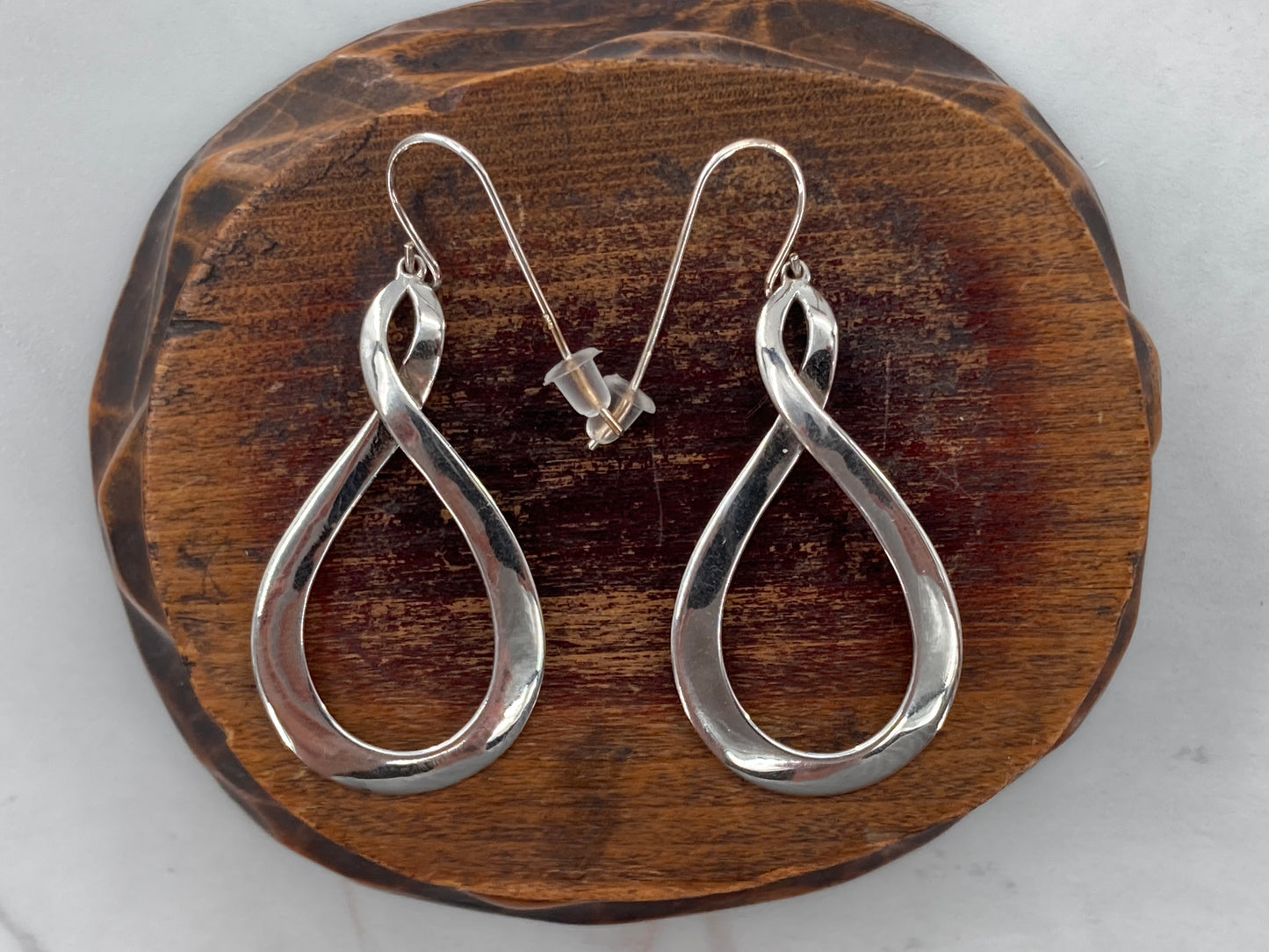 Rescued Sterling Silver Infinity Earrings
