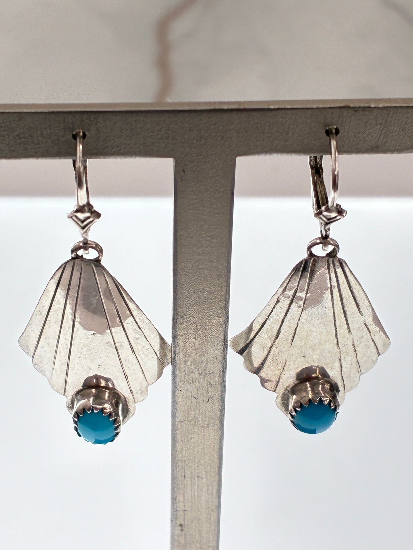 Sleeping Beauty Turquoise Dangle Earrings