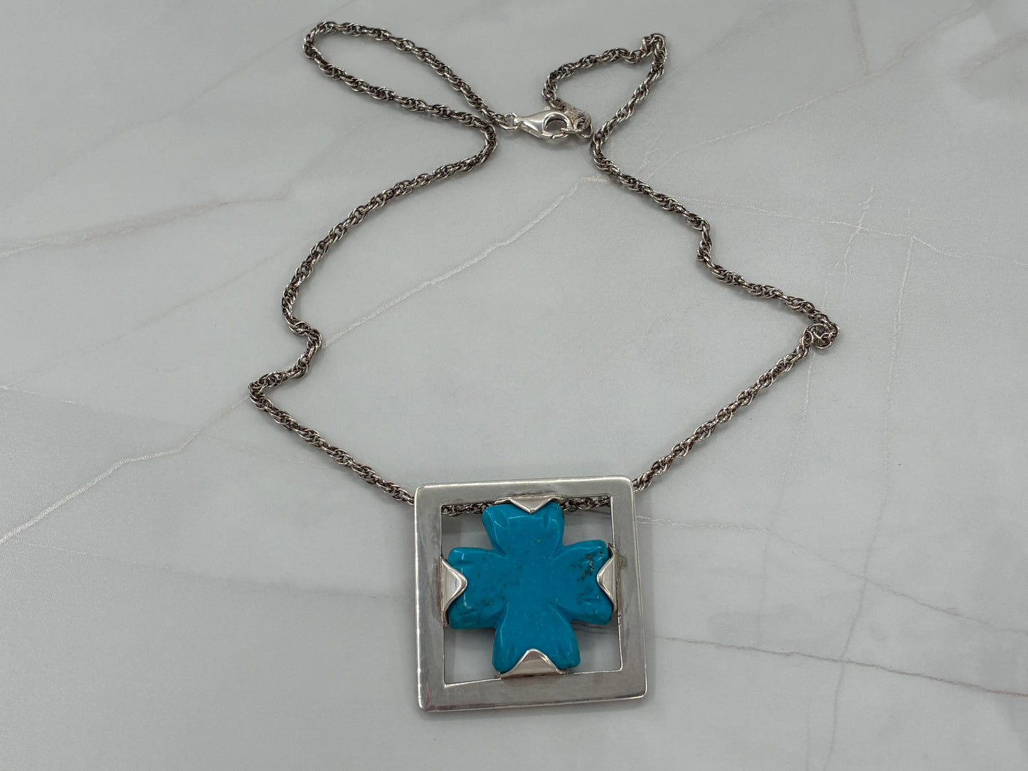 Turquoise Artisan Made Pendant Necklace