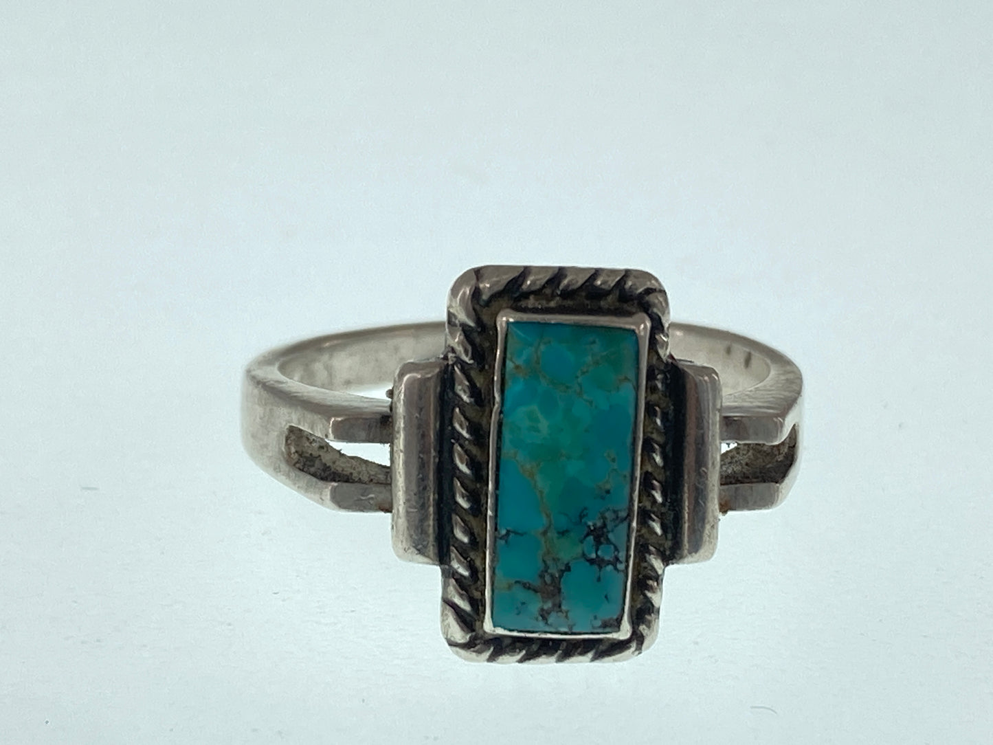 Rectangle Turquoise Ring