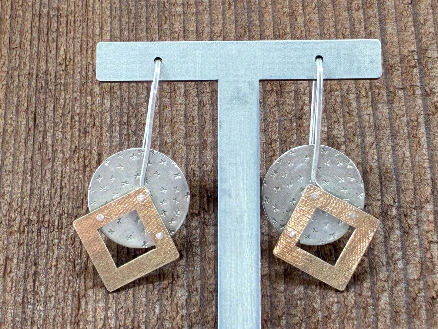 Geometric Sterling Silver Rescue Only Earrings