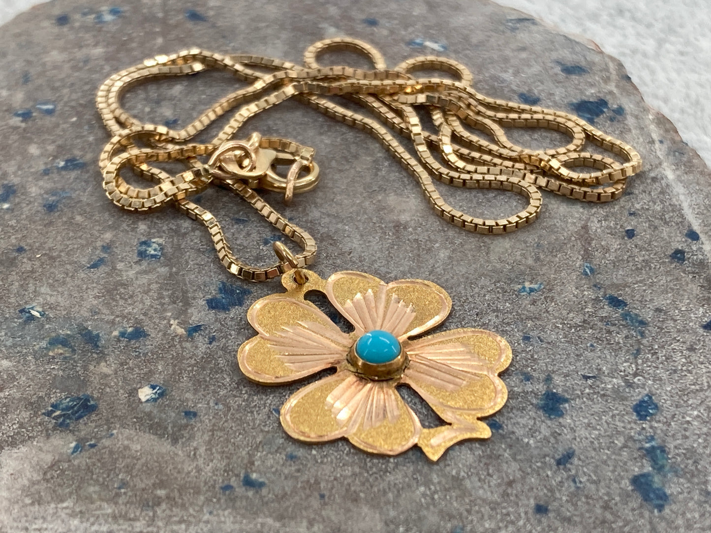 14K Gold 4-Leaf Clover Necklace