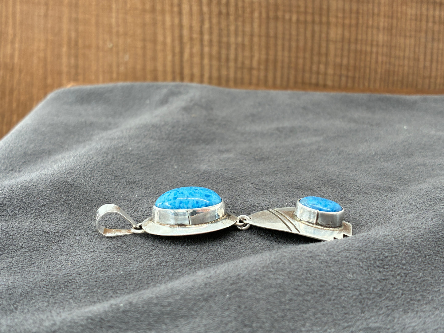 Denim Lapis and Lapis Lazuli Pendant