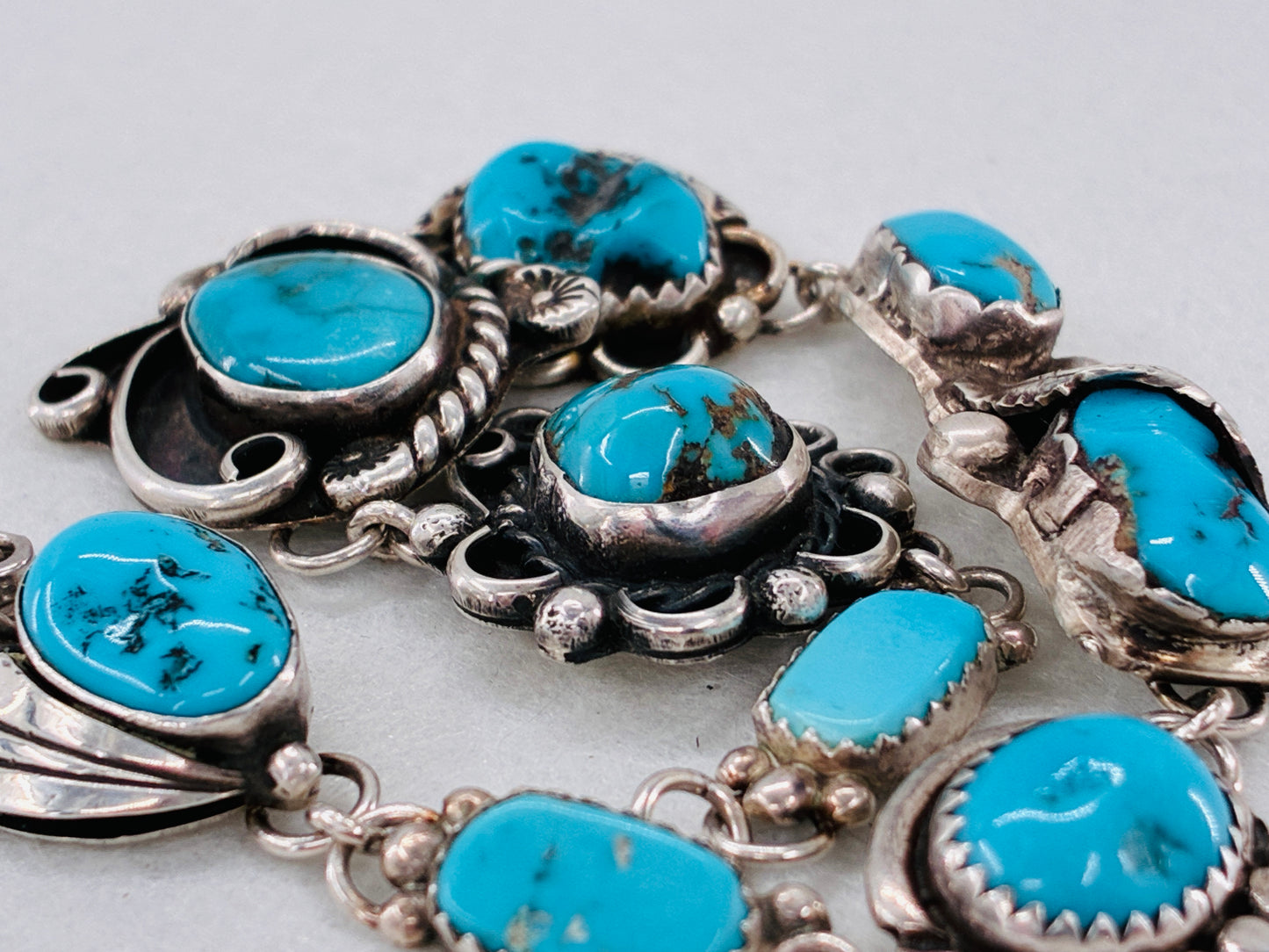 Turquoise Impossible Bracelet - Native Navaho/Vintage American
