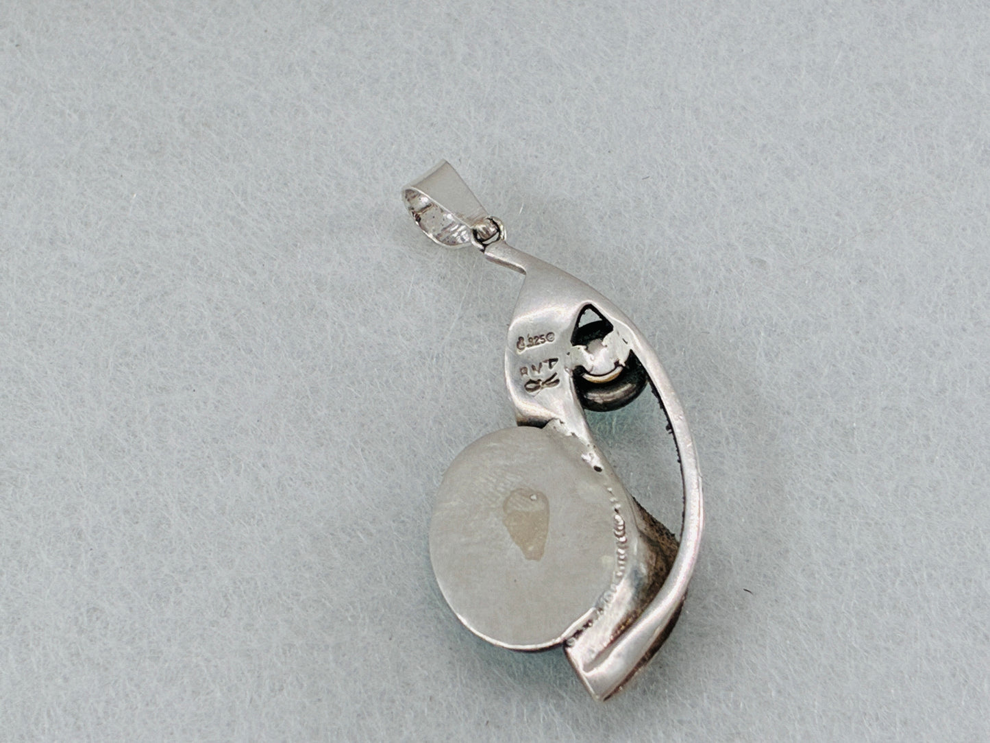 Larimar and Turquoise Sterling Silver Reborn Pendant
