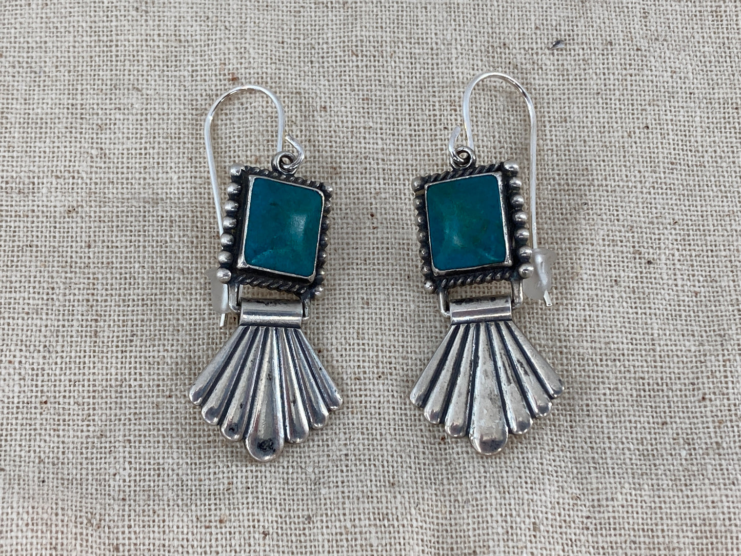 Azurite South American Earrings