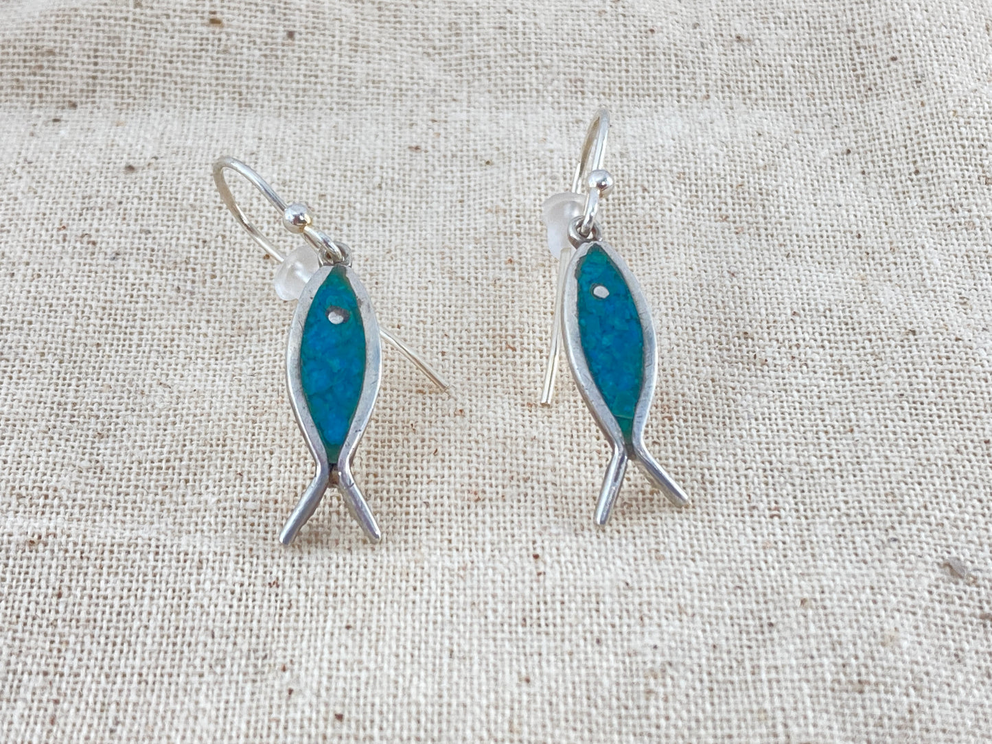 Turquoise Fish Earrings