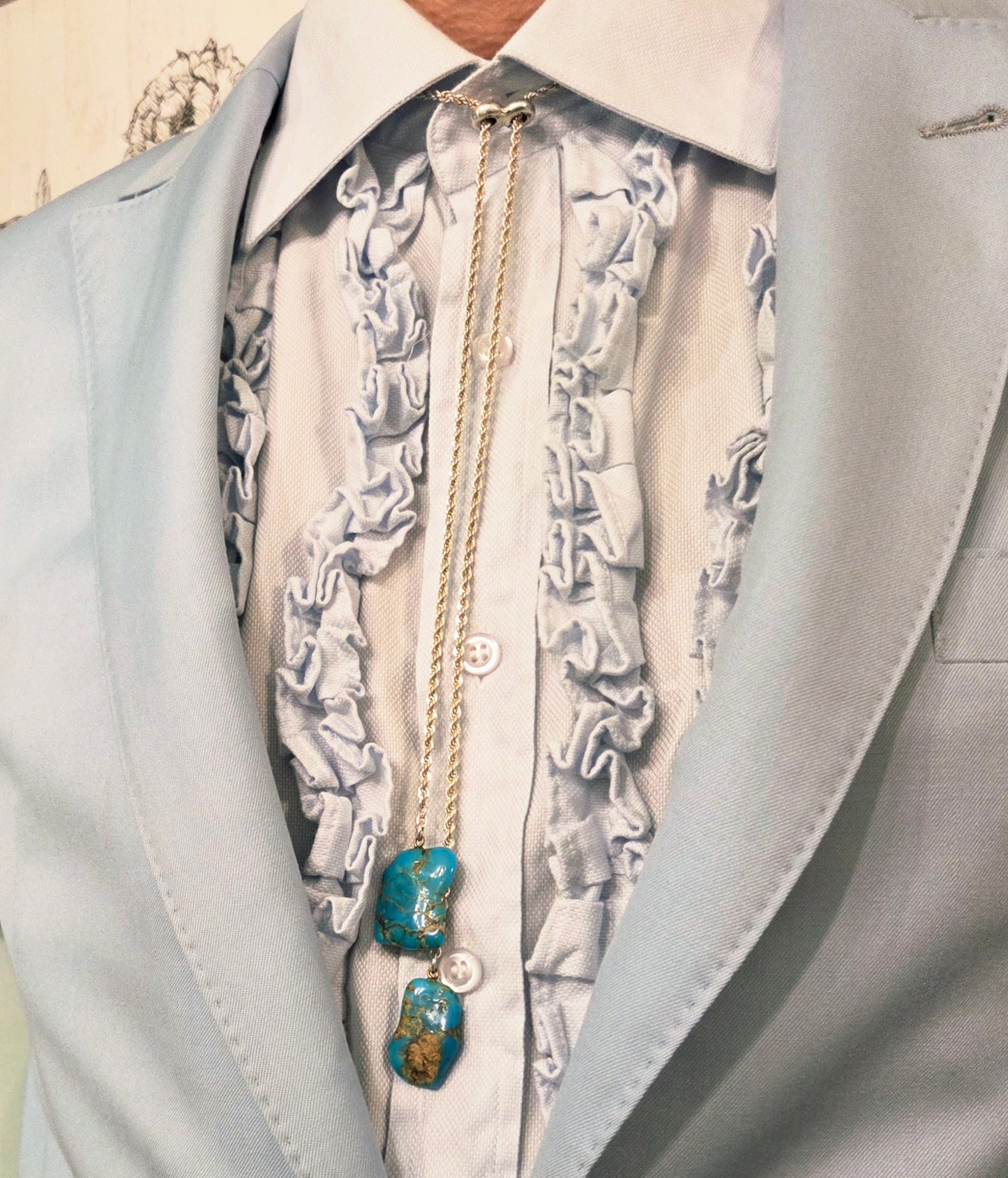 Turquoise Bolo Necklace