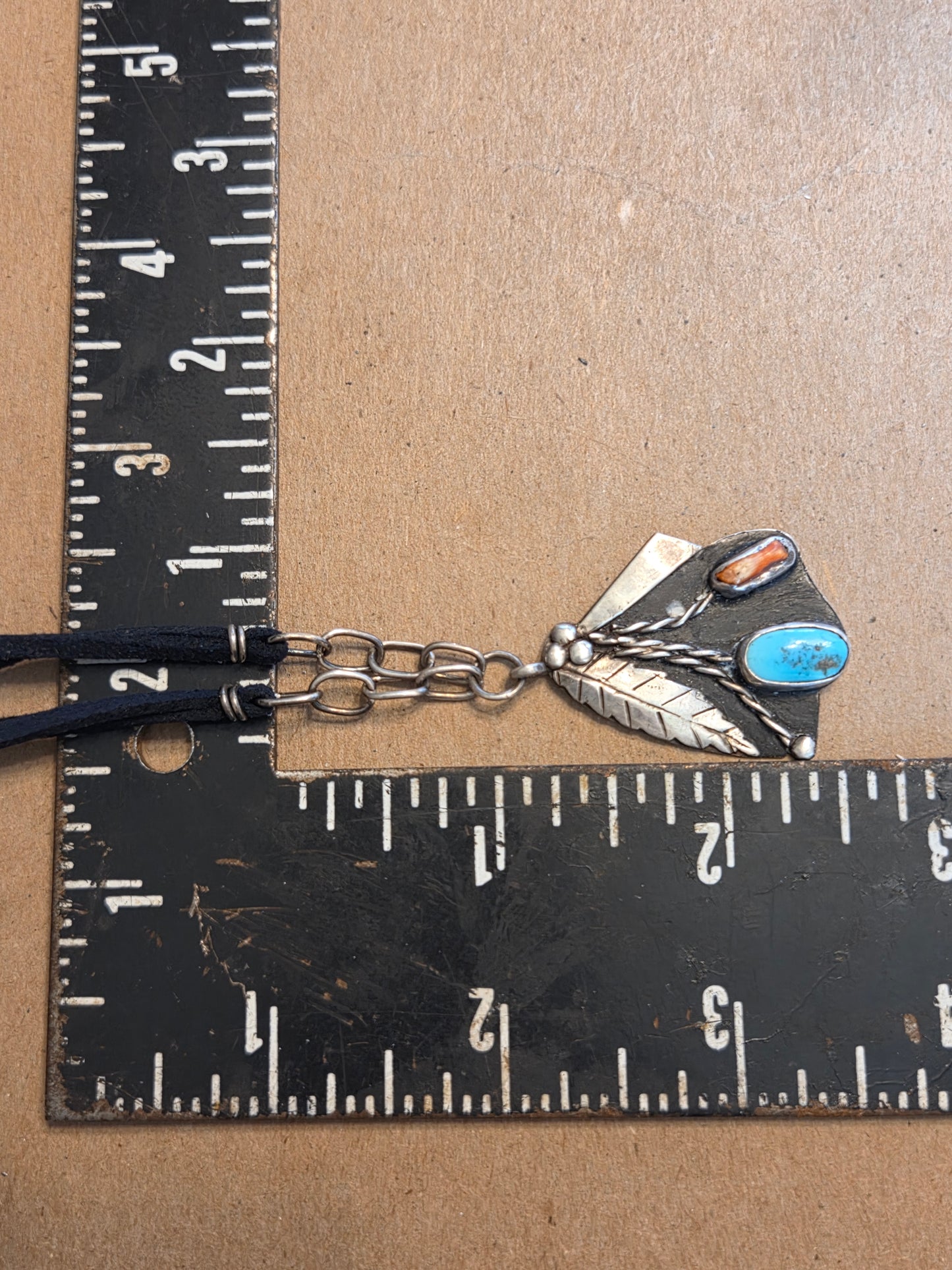 Midcentury Native Pendant Necklace