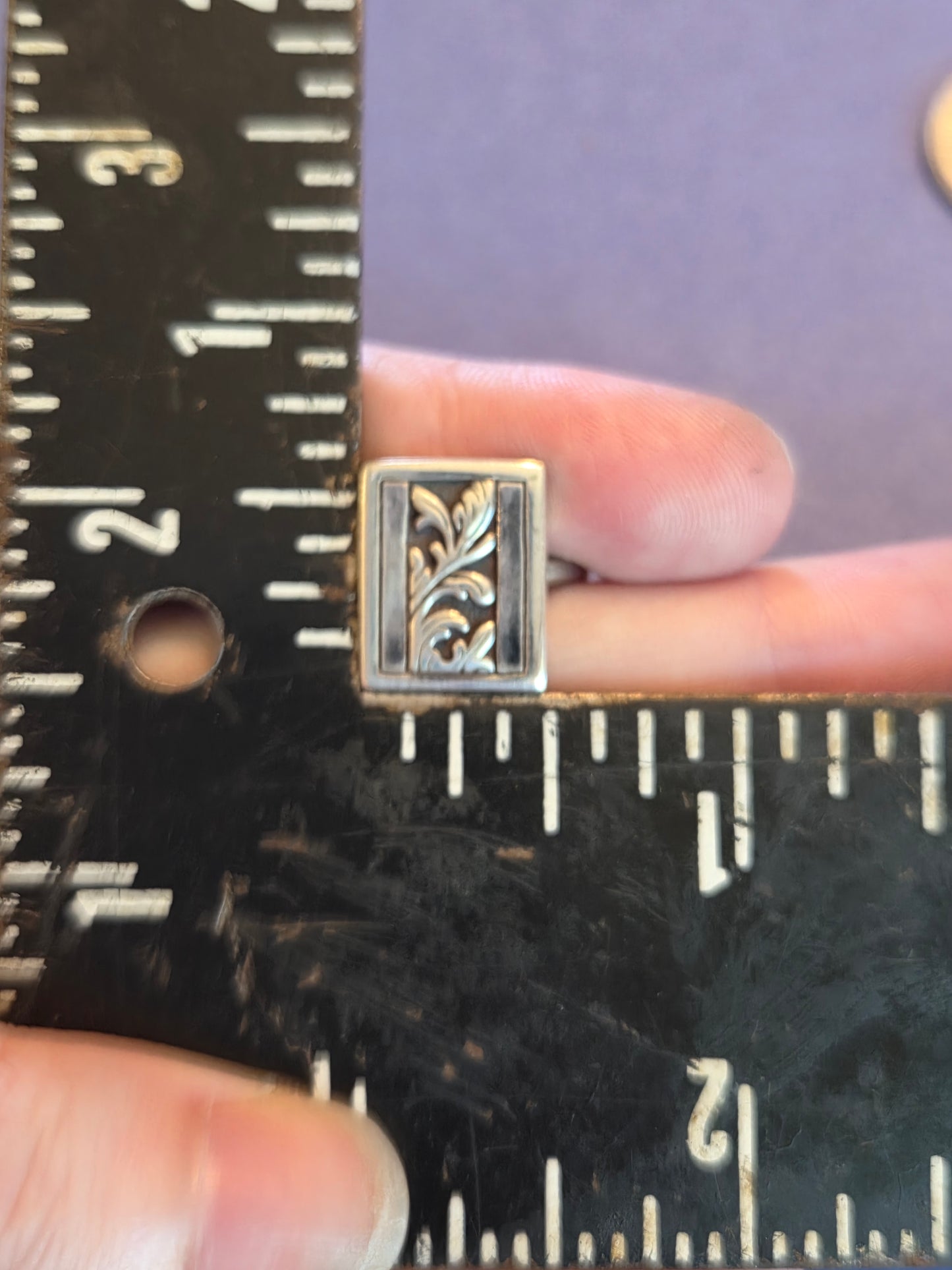 Sterling Silver Leaf Design Ring #1