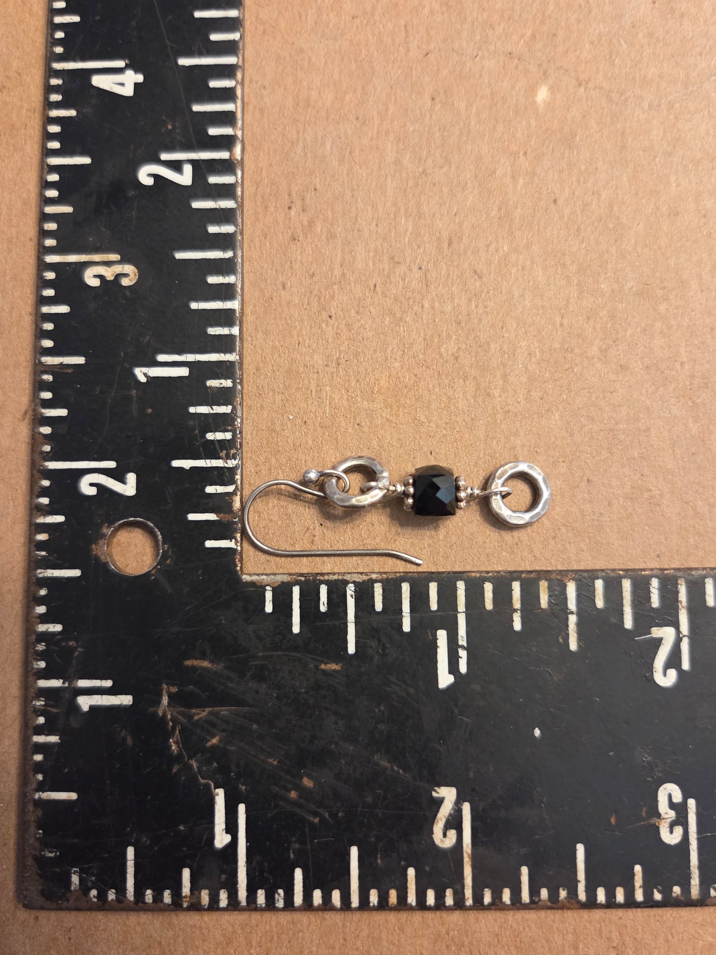 Black Jet Bead Earrings Style 1