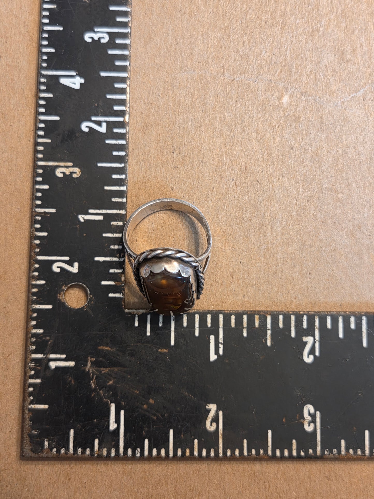 Vintage Fire Agate Ring