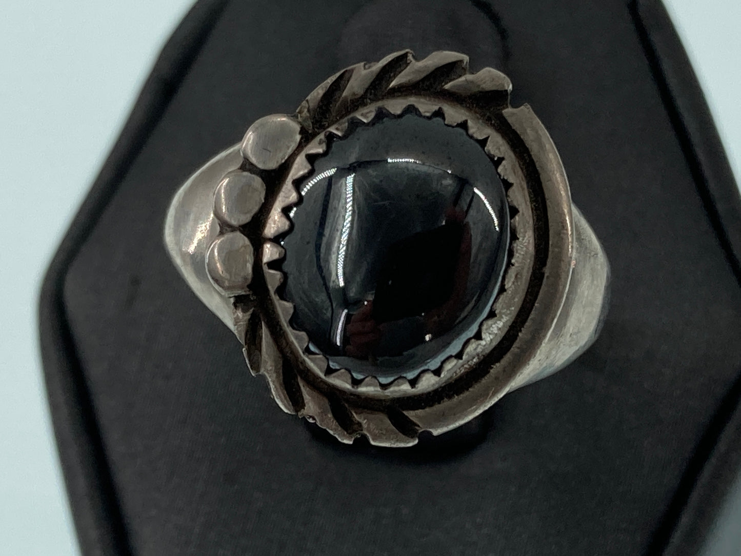 Native Design Hematite Ring