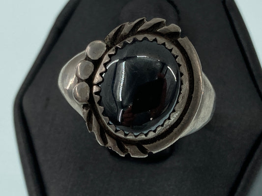Native Design Hematite Ring