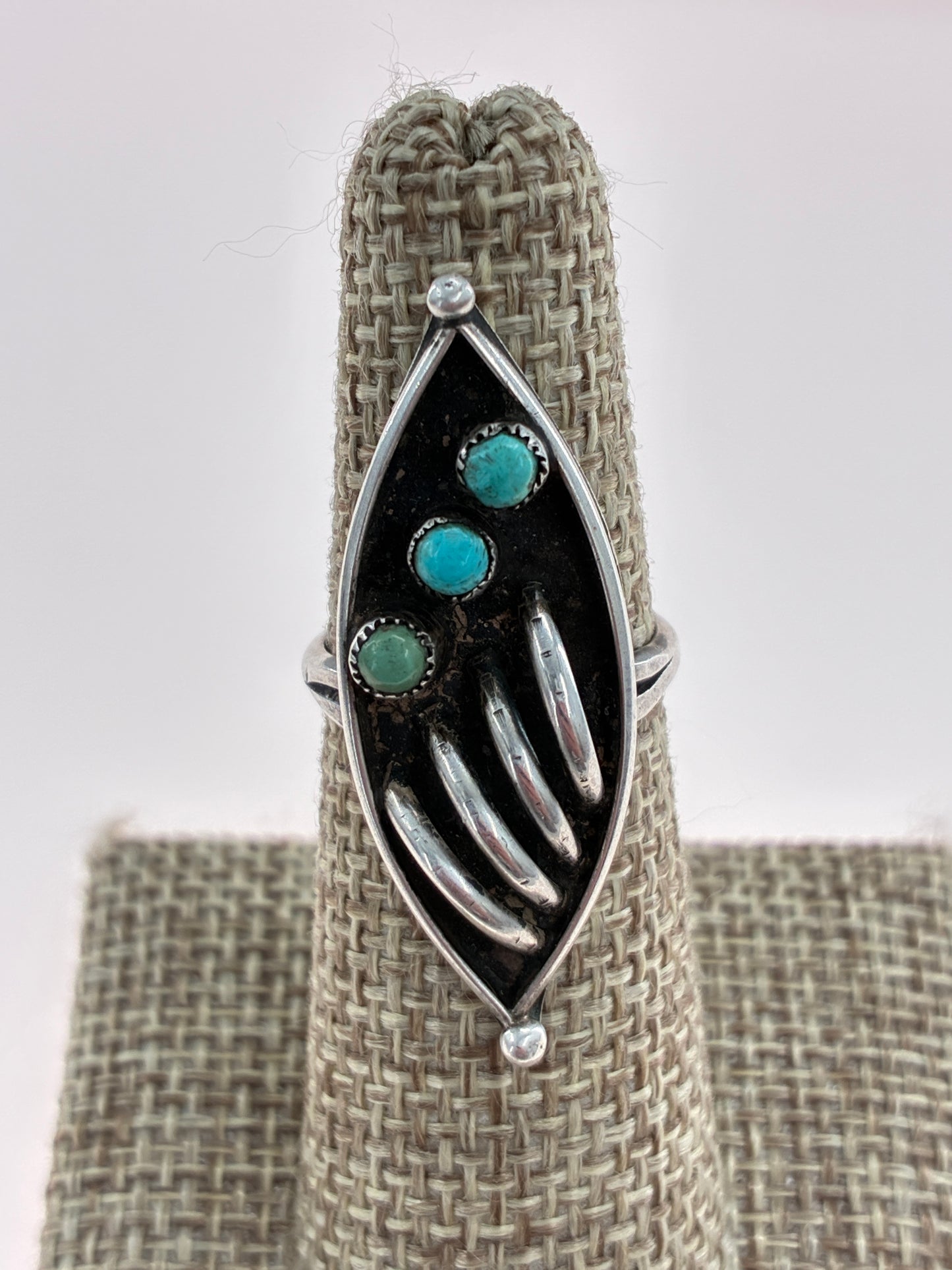 Rescued "D.A. Dishta" Turquoise Ring - Size 5.5