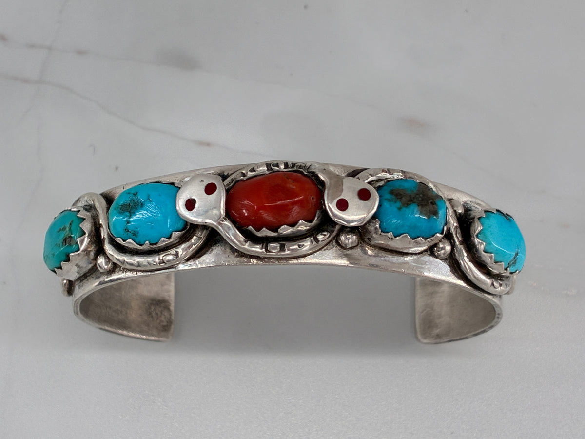 Reborn "Suni Effie Calavaza" Sterling Silver Snake Cuff