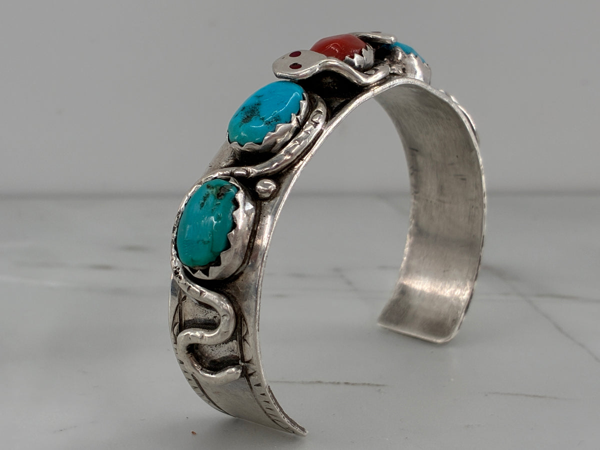 Reborn "Suni Effie Calavaza" Sterling Silver Snake Cuff