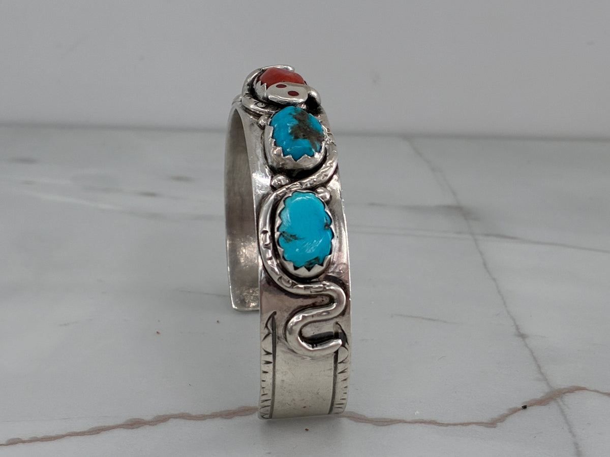 Reborn "Suni Effie Calavaza" Sterling Silver Snake Cuff