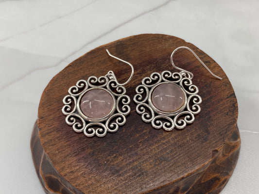 Rose Quartz Earrings