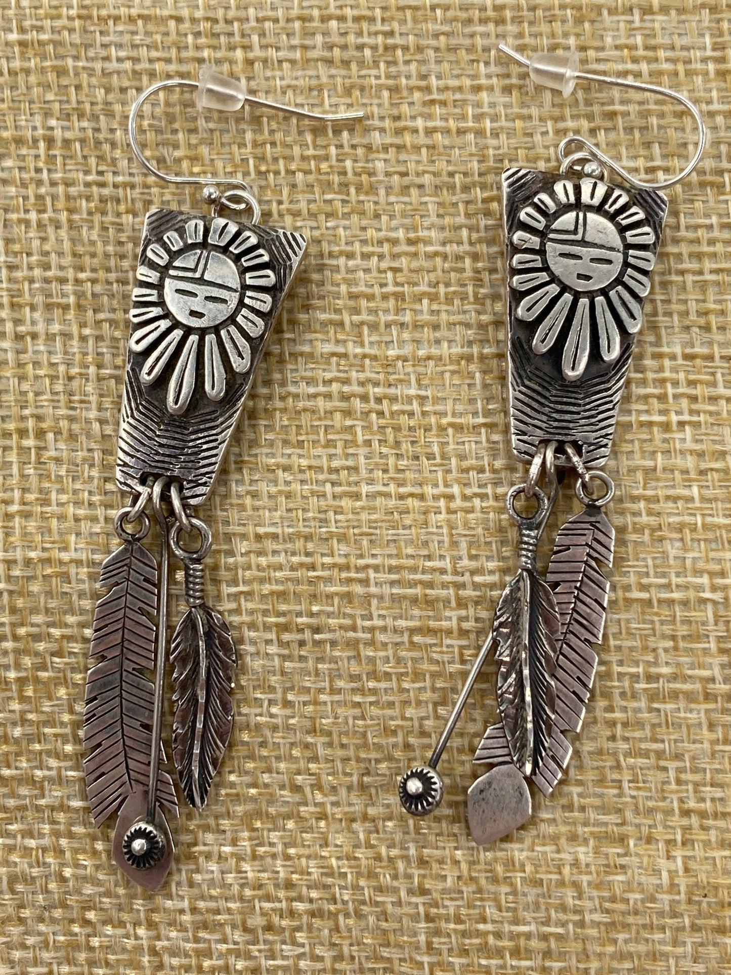 Sun Feather Tab-to-Fab Earrings