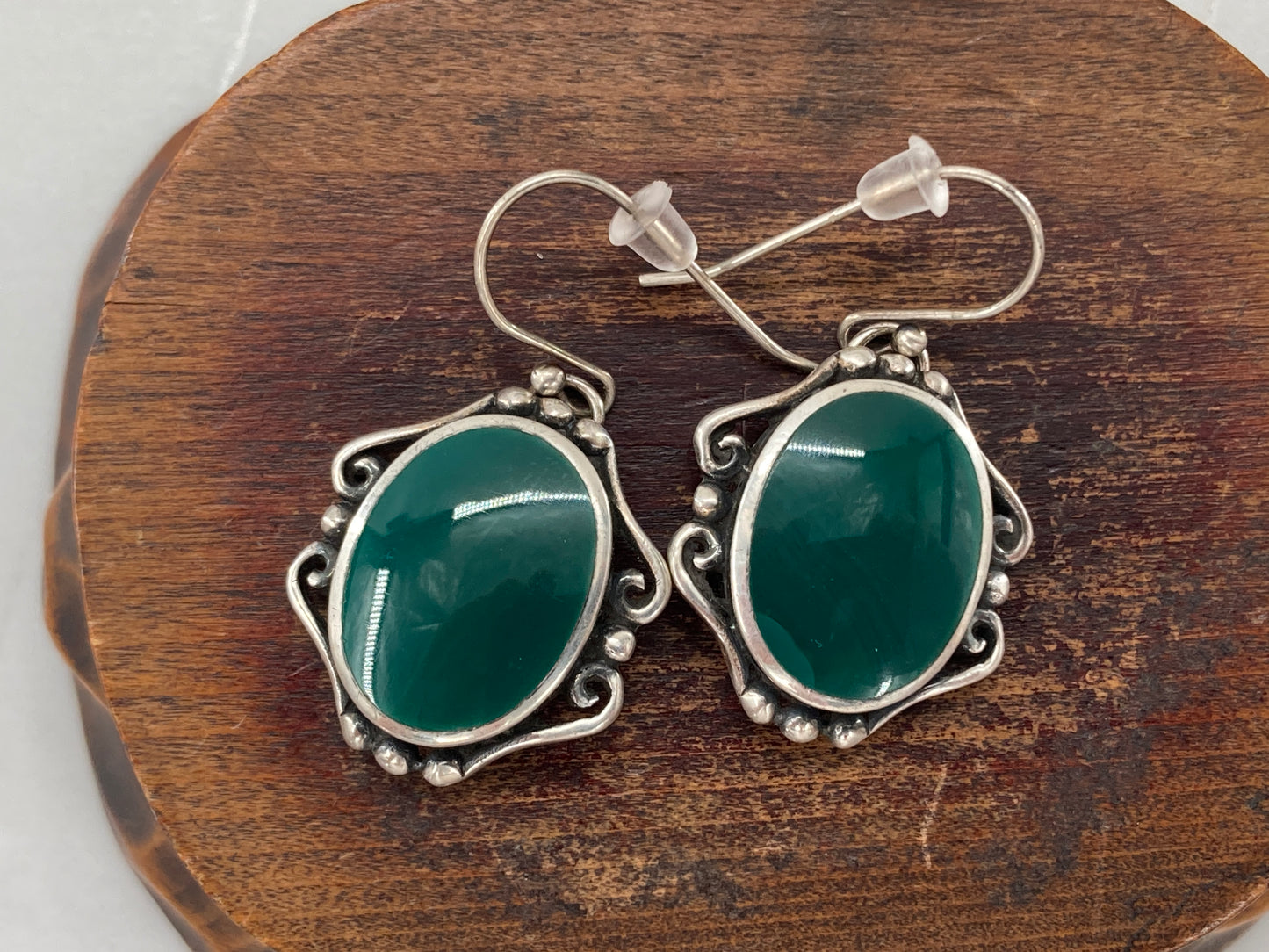Green Onyx Earrings