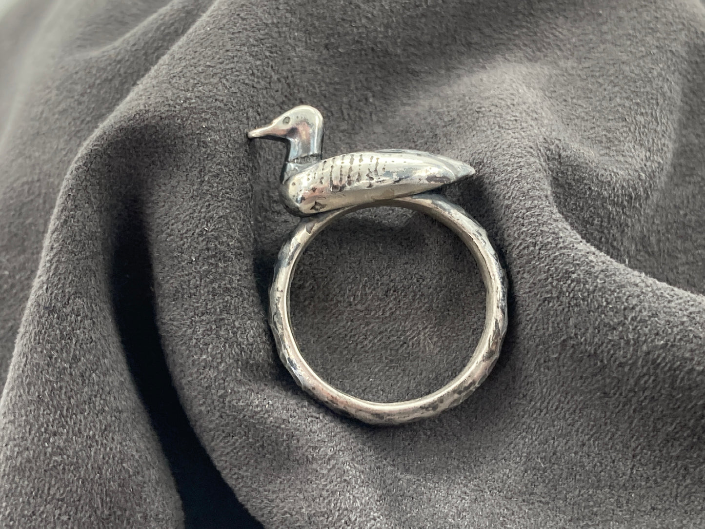 Loon Sterling Silver Ring