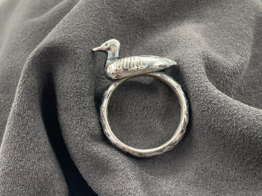 Loon Sterling Silver Ring