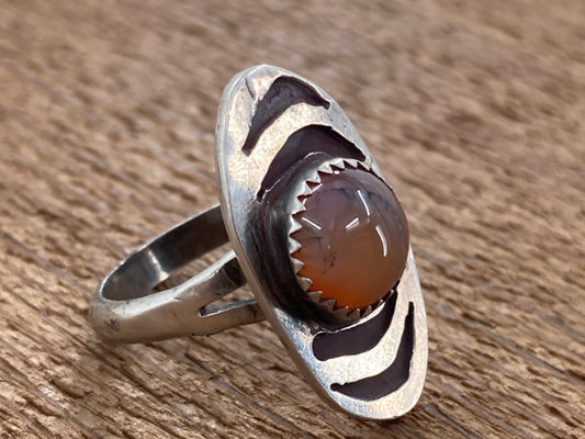 Mexican Fire Opal Ring