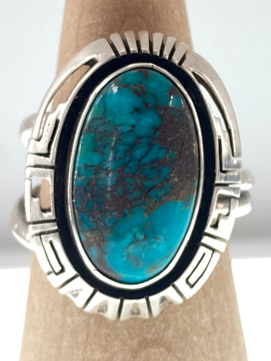 Double Banded Sonoran Gold Turquoise Ring