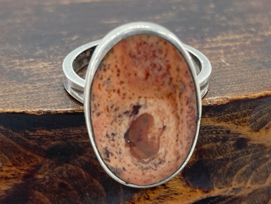 Botswana Agate in Sterling Silver Ring