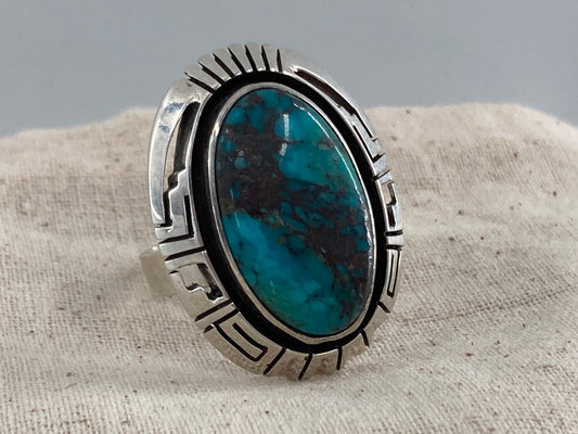 Single Banded Sonoran Gold Turquoise Ring