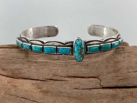 Sterling Silver Turquoise Cuff Bracelet