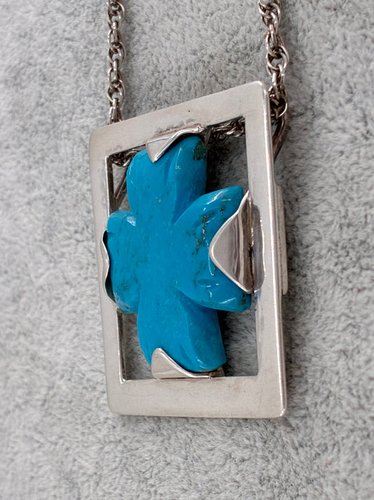 Turquoise Artisan Made Pendant Necklace