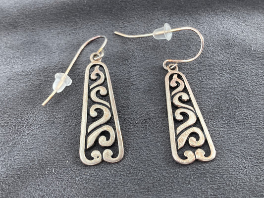 Sterling Silver Wave Earrings