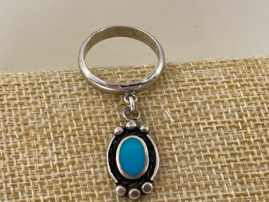 Turquoise Dust Charm Ring