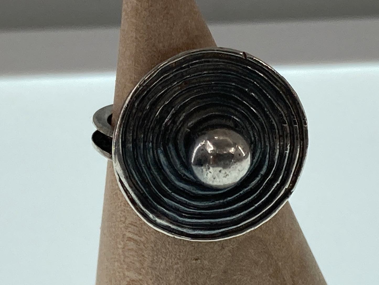 Modernist Sterling Ring