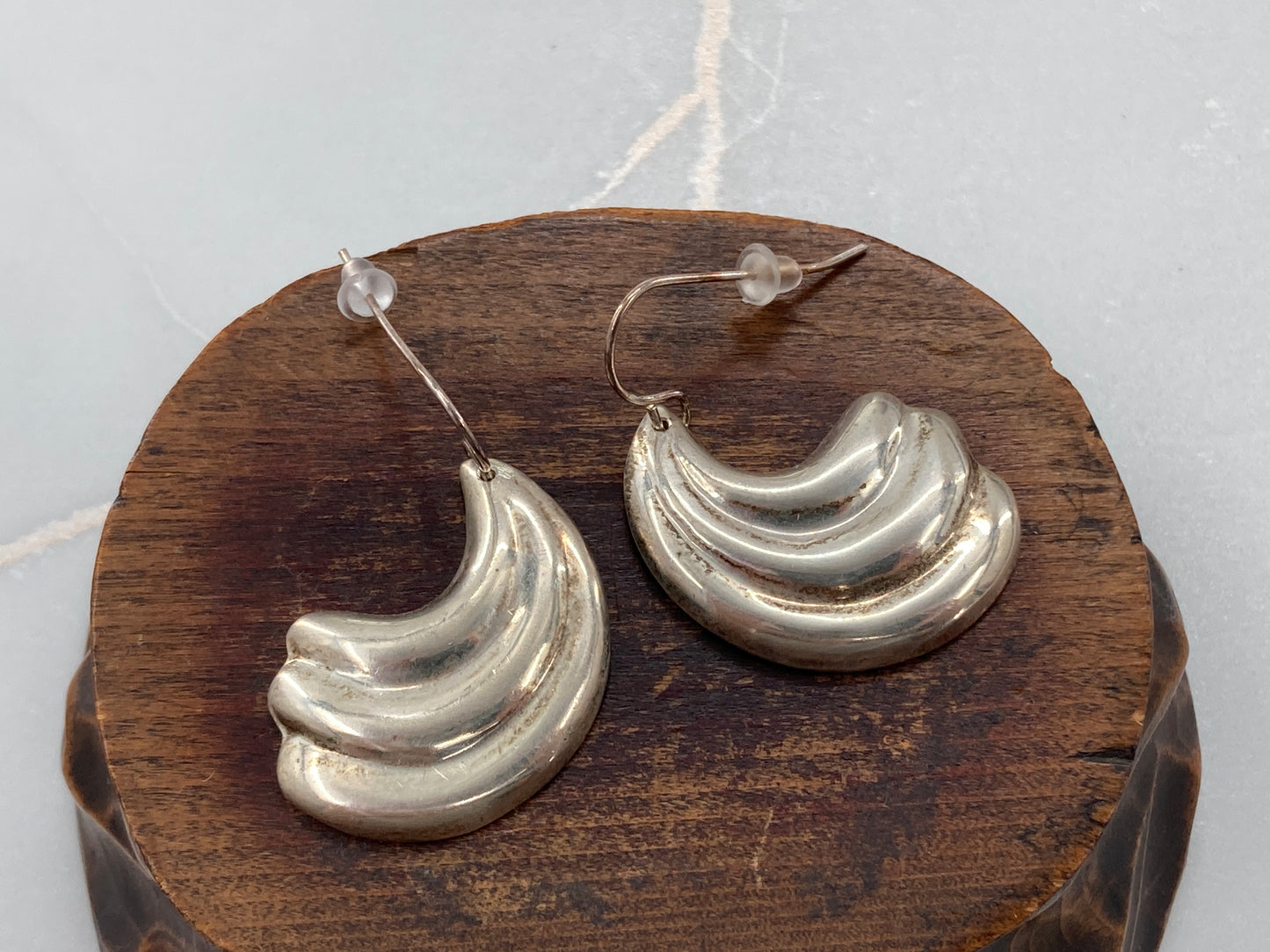 Sterling Silver Cloud Earrings
