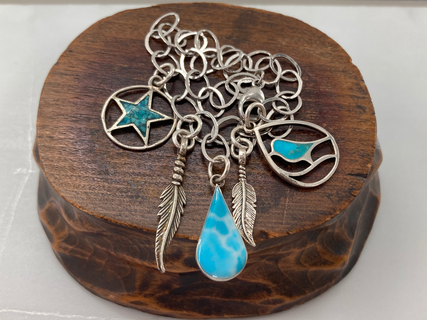 Larimar & Turquoise Chip Bracelet