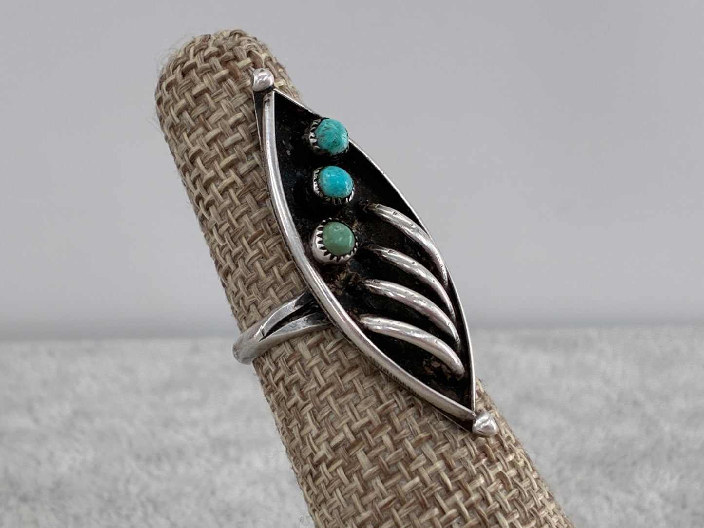 Rescued "D.A. Dishta" Turquoise Ring - Size 5.5
