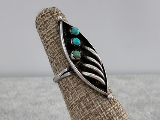 Rescued "D.A. Dishta" Turquoise Ring - Size 5.5