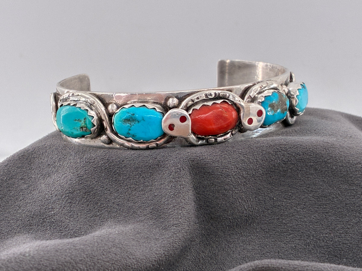 Reborn "Suni Effie Calavaza" Sterling Silver Snake Cuff