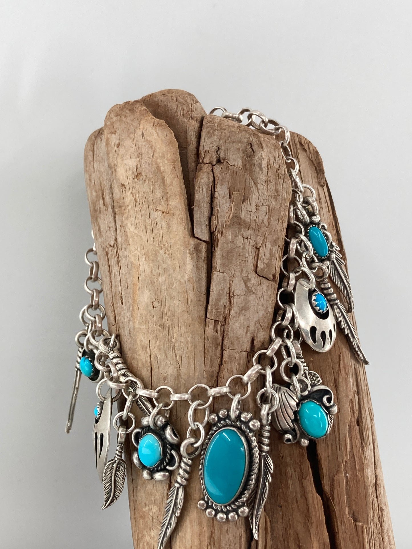 Sterling Silver Turquoise Native Bracelet