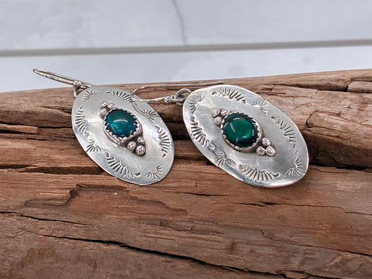 Abalone Sterling Silver Earrings