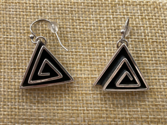 Taxco Vintage Geometric Earrings