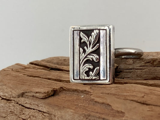 Sterling Silver Leaf Design Ring #1