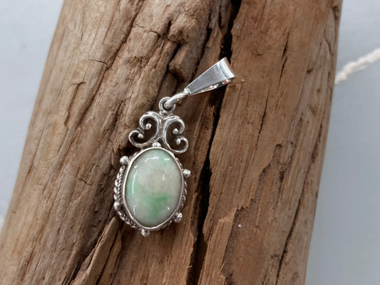 Jade in Sterling Silver Pendant
