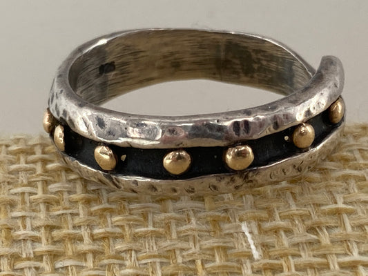 14K Gold "Pebbles in the Stream" Ring