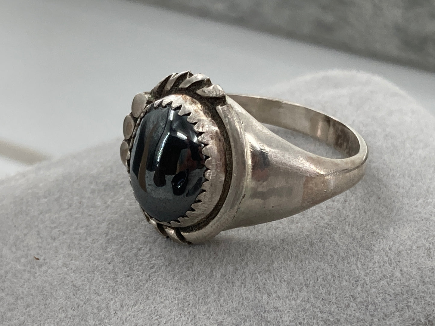 Native Design Hematite Ring