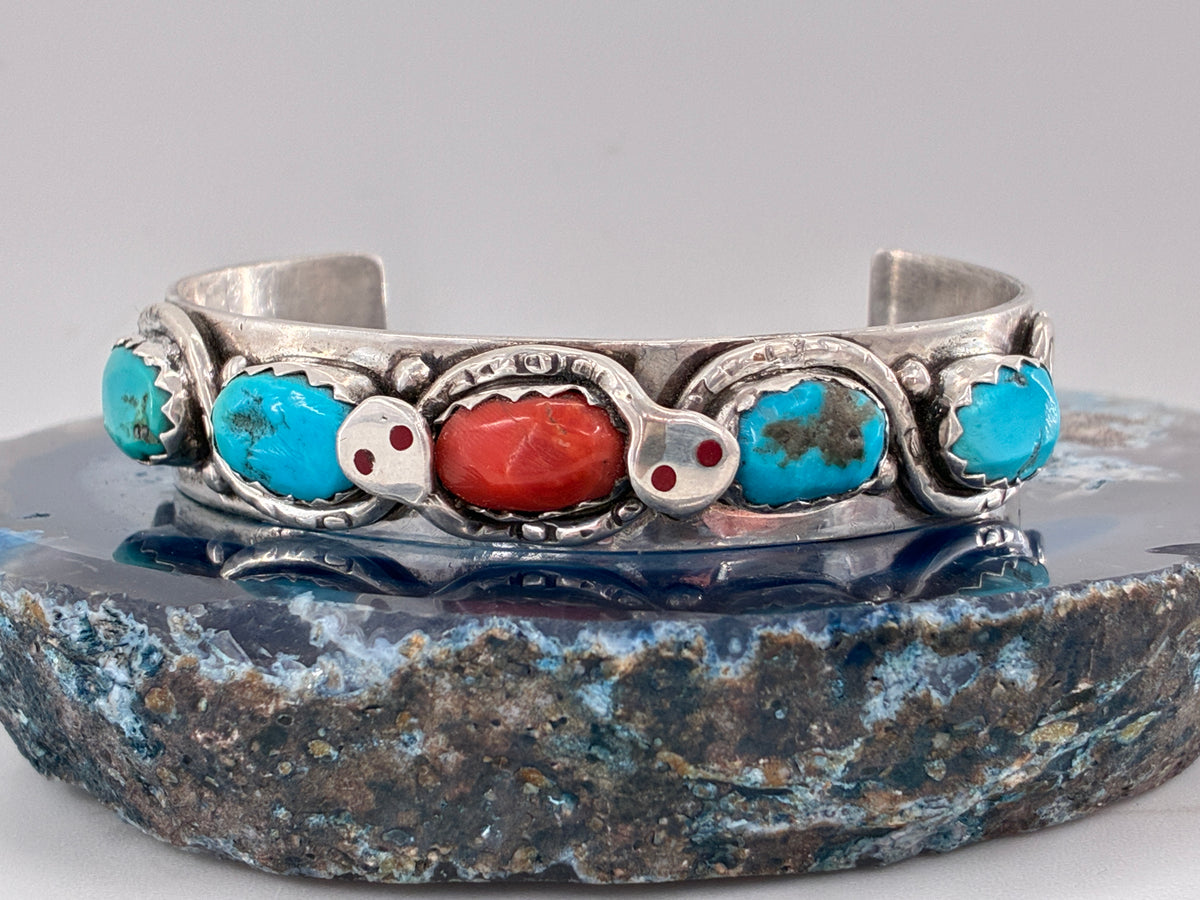 Reborn "Suni Effie Calavaza" Sterling Silver Snake Cuff