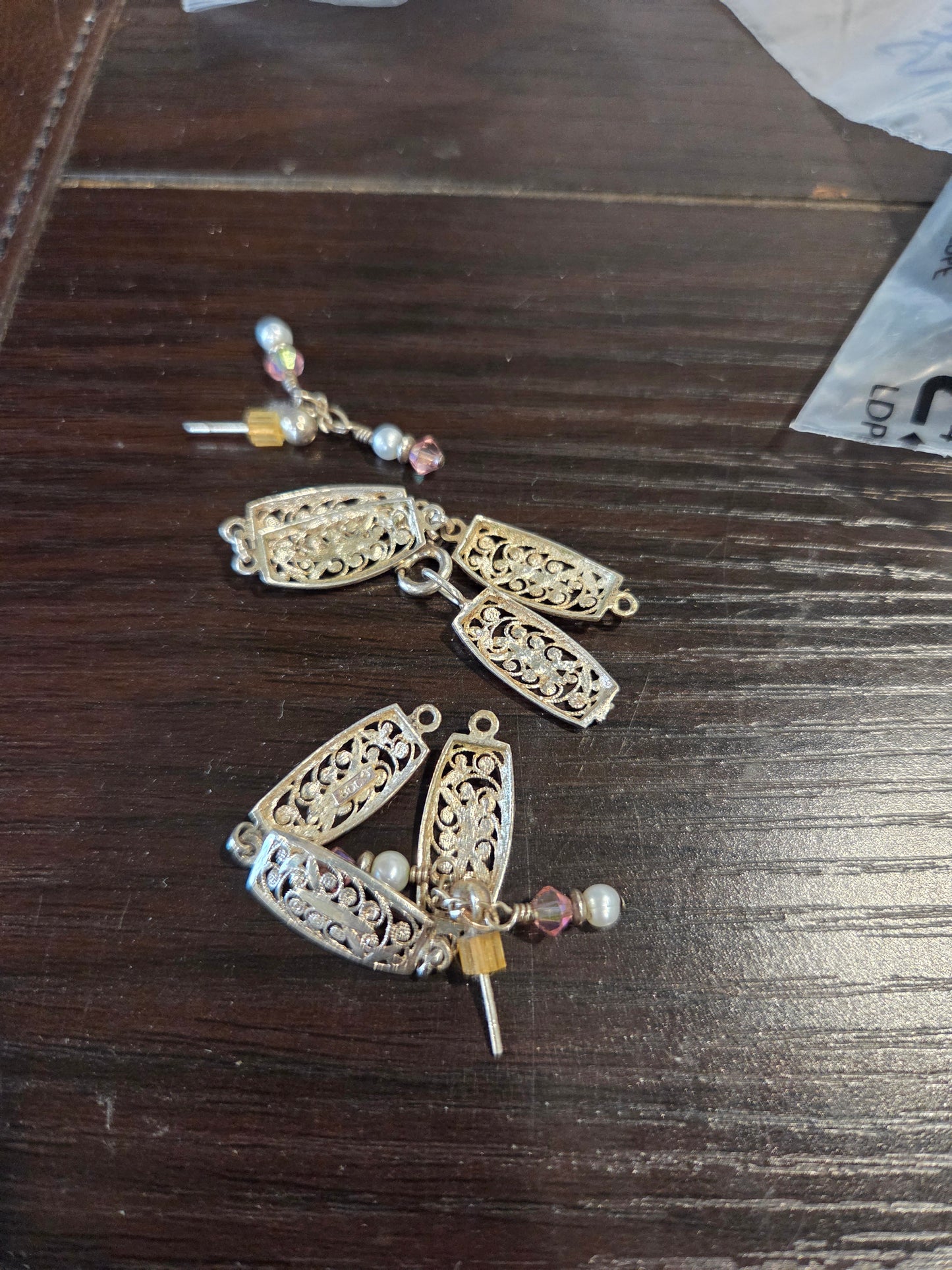 Sterling Silver and Pearl Earrings